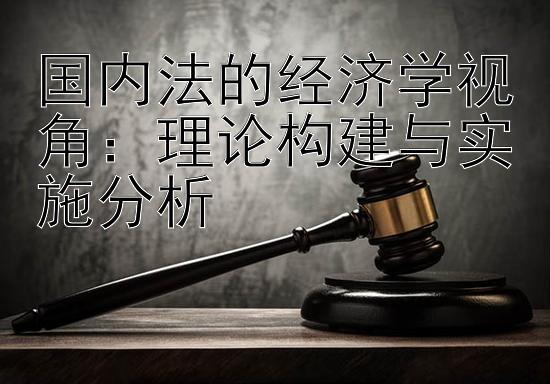 国内法的经济学视角：理论构建与实施分析