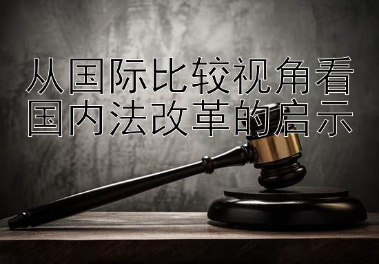 从国际比较视角看国内法改革的启示