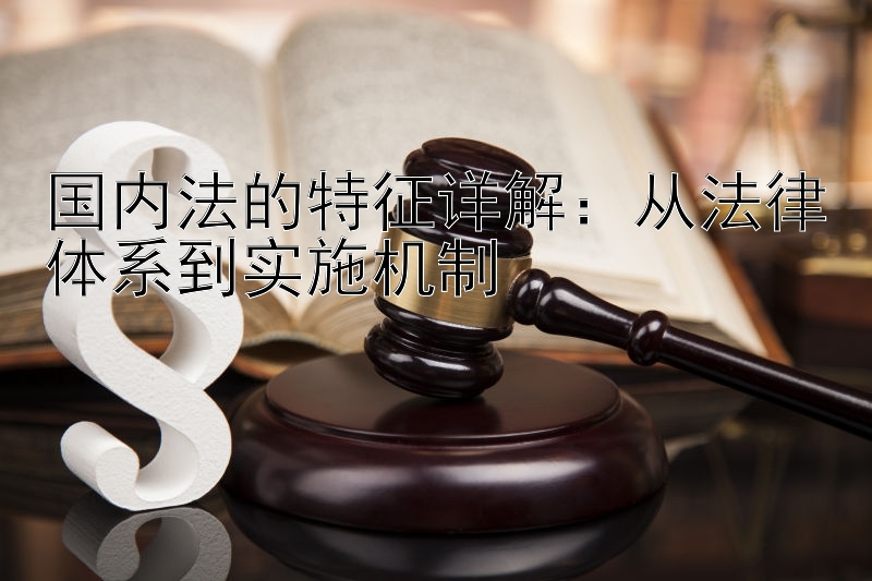 国内法的特征详解：从法律体系到实施机制