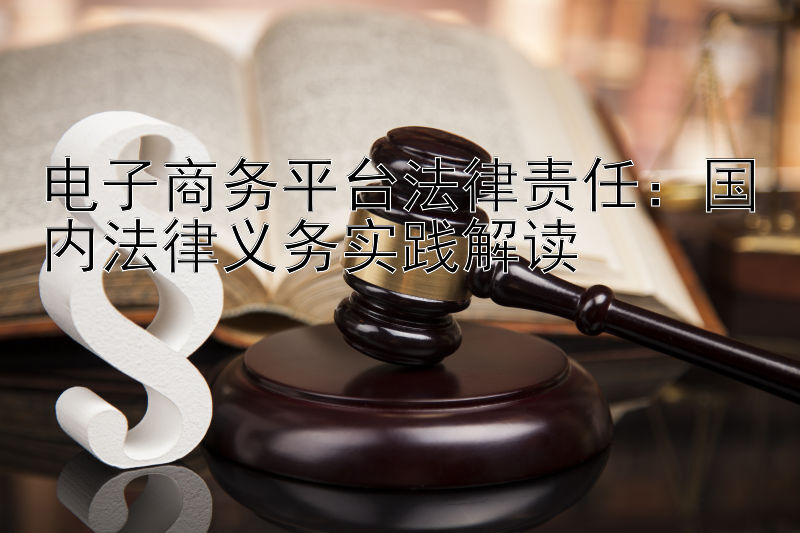 电子商务平台法律责任：国内法律义务实践解读