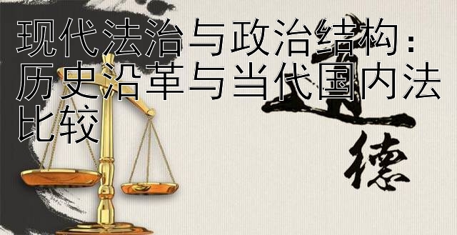 现代法治与政治结构：历史沿革与当代国内法比较