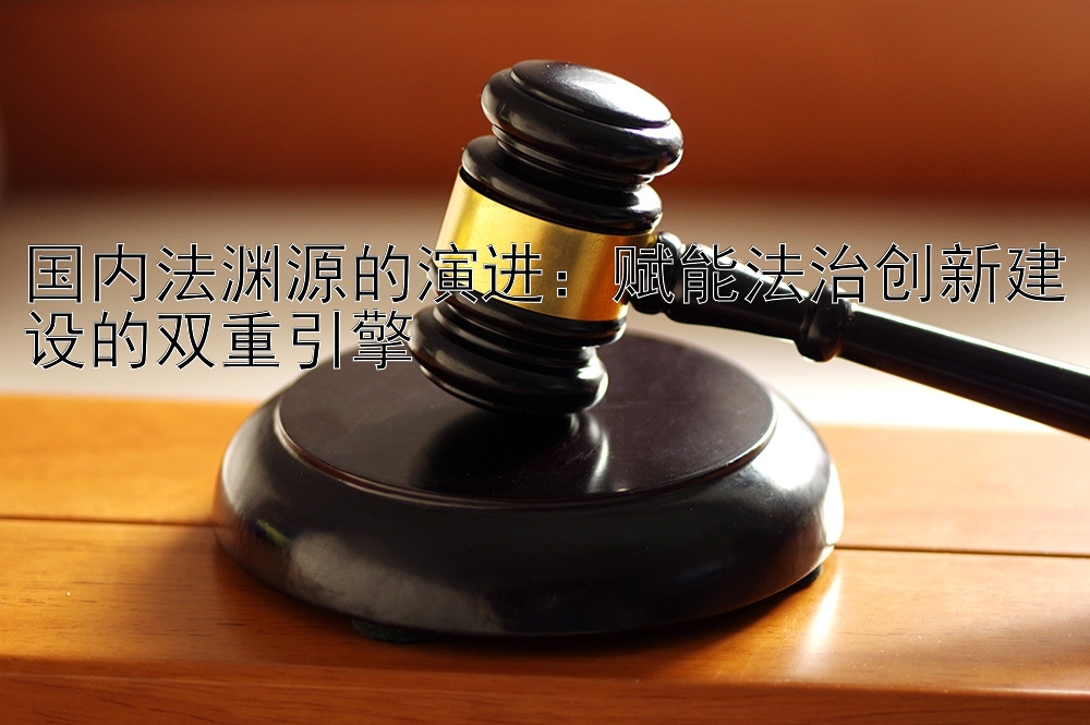 国内法渊源的演进：赋能法治创新建设的双重引擎