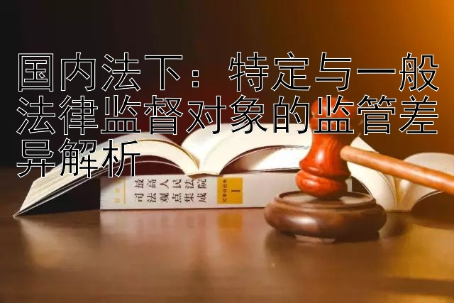 国内法下：特定与一般法律监督对象的监管差异解析