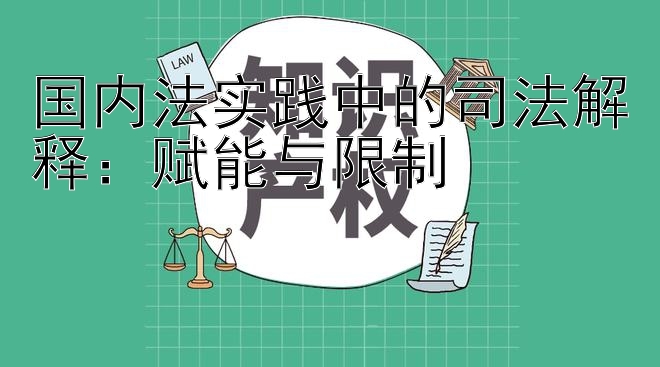 国内法实践中的司法解释：赋能与限制