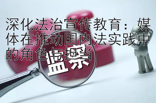 深化法治宣传教育：媒体在推动国内法实践中的角色与担当