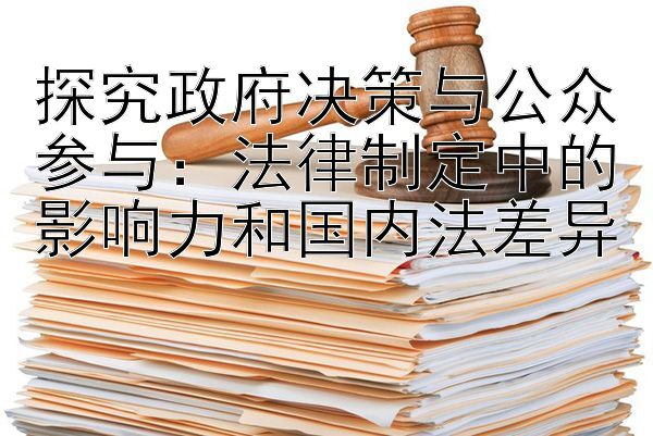 探究政府决策与公众参与：法律制定中的影响力和国内法差异