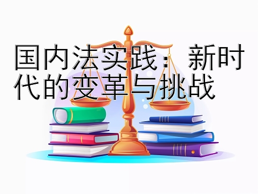 国内法实践：新时代的变革与挑战