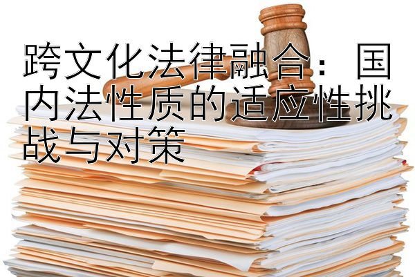 跨文化法律融合：国内法性质的适应性挑战与对策