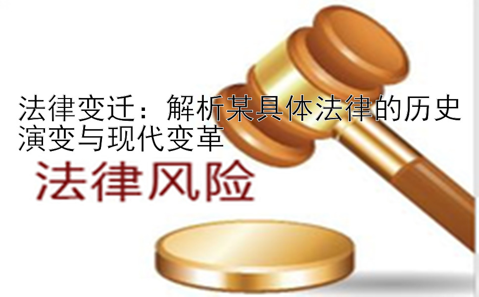 法律变迁：解析某具体法律的历史演变与现代变革