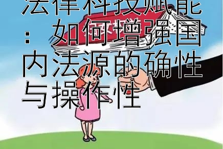 法律科技赋能：如何增强国内法源的确性与操作性