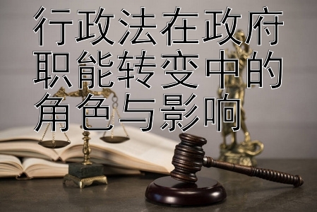 行政法在政府职能转变中的角色与影响