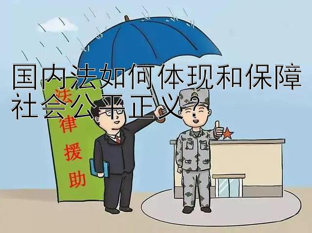 国内法如何体现和保障社会公平正义？