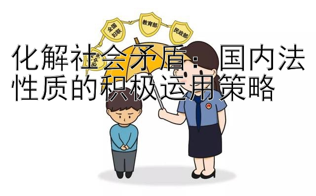 化解社会矛盾：国内法性质的积极运用策略