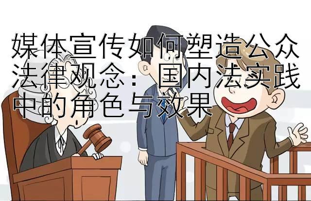 媒体宣传如何塑造公众法律观念：国内法实践中的角色与效果