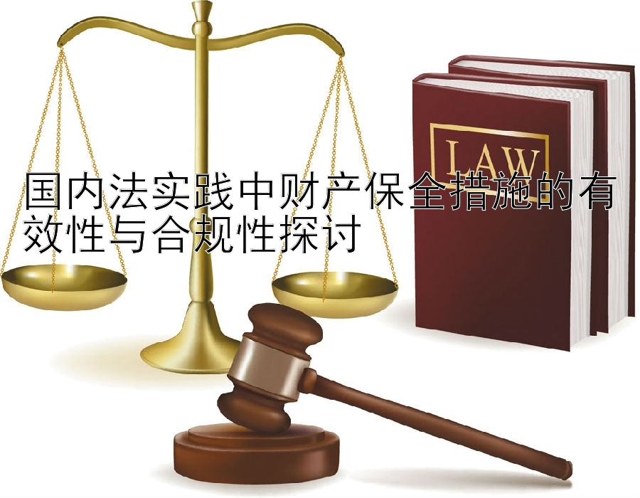 国内法实践中财产保全措施的有效性与合规性探讨