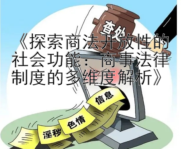 《探索商法开放性的社会功能：商事法律制度的多维度解析》