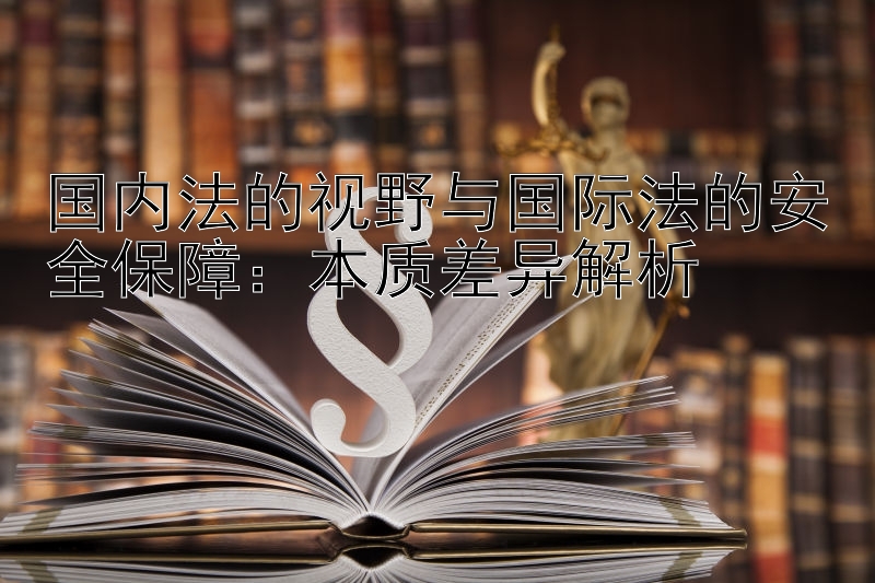 国内法的视野与国际法的安全保障：本质差异解析