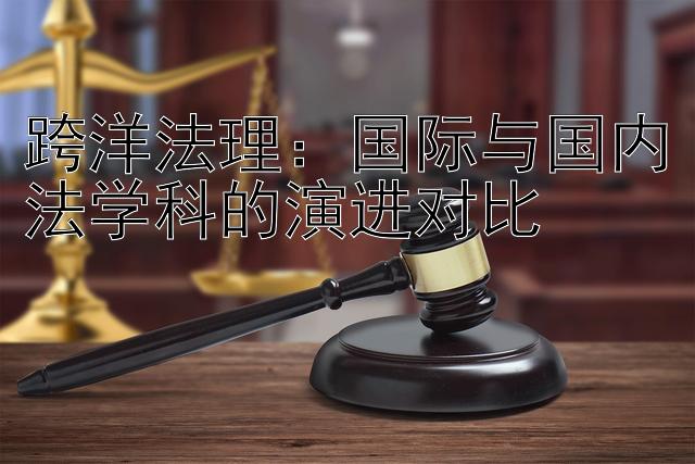 跨洋法理：国际与国内法学科的演进对比