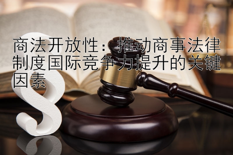 商法开放性：推动商事法律制度国际竞争力提升的关键因素