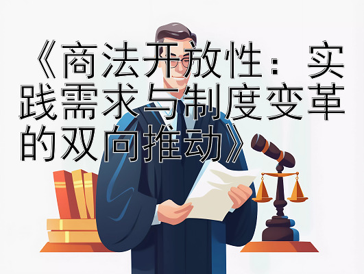 《商法开放性：实践需求与制度变革的双向推动》