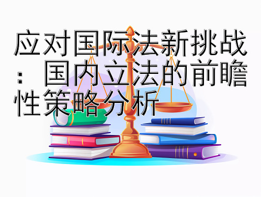 应对国际法新挑战：国内立法的前瞻性策略分析