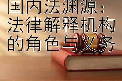 国内法渊源：法律解释机构的角色与义务