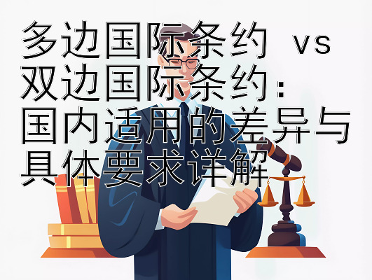 多边国际条约 vs 双边国际条约：  
国内适用的差异与具体要求详解