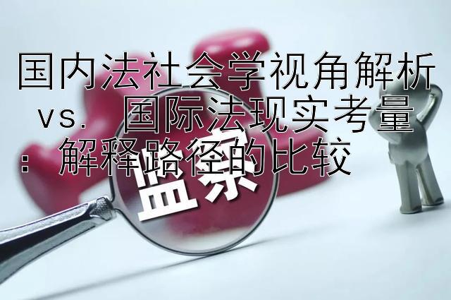 国内法社会学视角解析 vs. 国际法现实考量：解释路径的比较